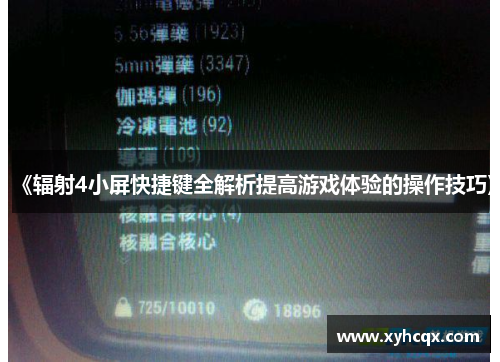 《辐射4小屏快捷键全解析提高游戏体验的操作技巧》